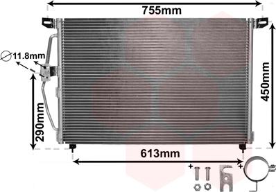 Van Wezel 37005228 - Lauhdutin, ilmastointilaite inparts.fi