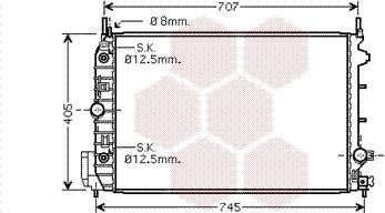 Van Wezel 37002388 - Jäähdytin,moottorin jäähdytys inparts.fi