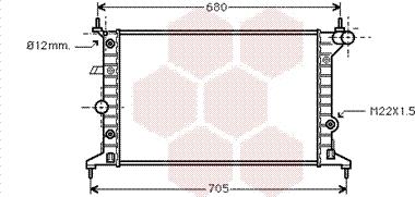 Van Wezel 37002219 - Jäähdytin,moottorin jäähdytys inparts.fi