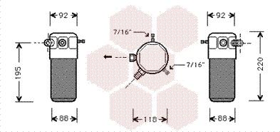 Van Wezel 3700D118 - Kuivain, ilmastointilaite inparts.fi