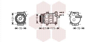 Van Wezel 3700K558 - Kompressori, ilmastointilaite inparts.fi