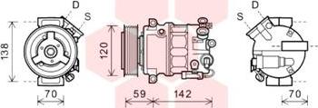 Van Wezel 3700K578 - Kompressori, ilmastointilaite inparts.fi