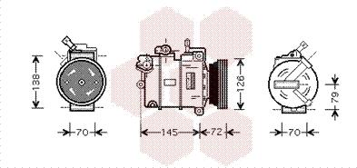 Van Wezel 3700K376 - Kompressori, ilmastointilaite inparts.fi