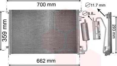 Van Wezel 37015397 - Lauhdutin, ilmastointilaite inparts.fi