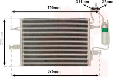 Van Wezel 37015349 - Lauhdutin, ilmastointilaite inparts.fi