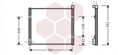 Van Wezel 25005095 - Lauhdutin, ilmastointilaite inparts.fi