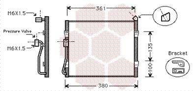 Van Wezel 25005089 - Lauhdutin, ilmastointilaite inparts.fi