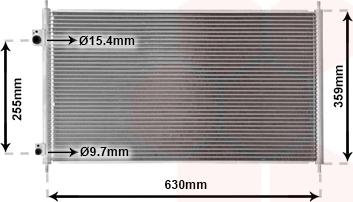 Van Wezel 25005165 - Lauhdutin, ilmastointilaite inparts.fi