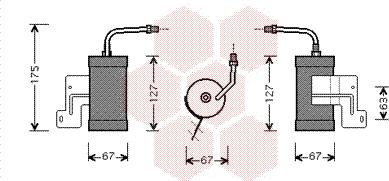 Van Wezel 2700D165 - Kuivain, ilmastointilaite inparts.fi