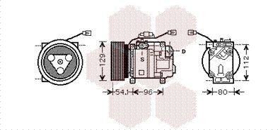 Van Wezel 2700K233 - Kompressori, ilmastointilaite inparts.fi