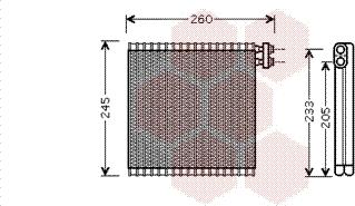 Van Wezel 2700V216 - Höyrystin, ilmastointilaite inparts.fi