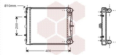 Van Wezel 74002037 - Jäähdytin,moottorin jäähdytys inparts.fi