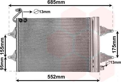 Van Wezel 76005007 - Lauhdutin, ilmastointilaite inparts.fi