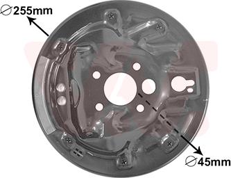 Van Wezel 7620373 - Suojapelti, jarrurumpu inparts.fi