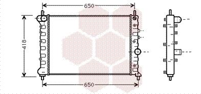 Van Wezel 73002078 - Jäähdytin,moottorin jäähdytys inparts.fi