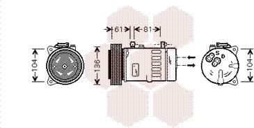 Van Wezel 7300K005 - Kompressori, ilmastointilaite inparts.fi