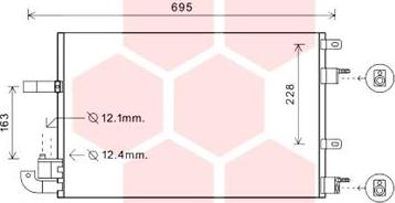 Van Wezel 77005050 - Lauhdutin, ilmastointilaite inparts.fi