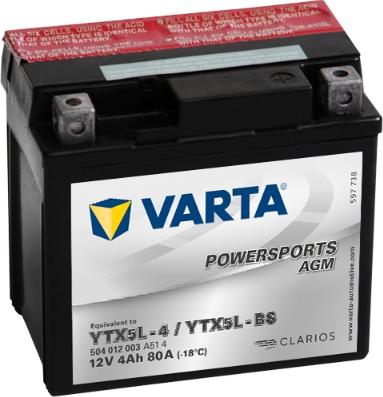 Varta 504012003A514 - Käynnistysakku inparts.fi