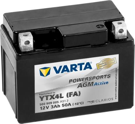 Varta 503909005A512 - Käynnistysakku inparts.fi