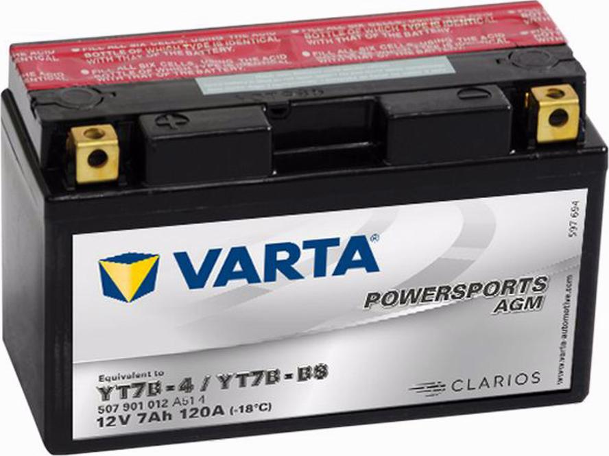 Varta 507901012 - Käynnistysakku inparts.fi