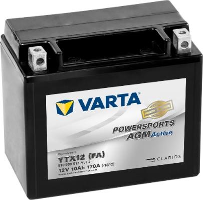 Varta 510909017A512 - Käynnistysakku inparts.fi