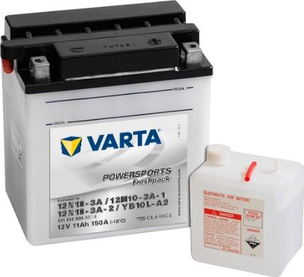 Varta 511012009A514 - Käynnistysakku inparts.fi