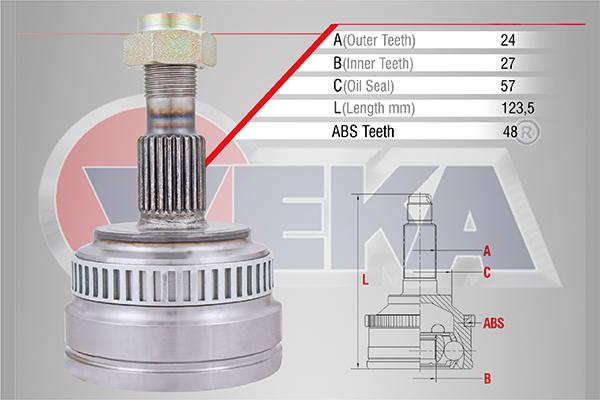 Veka ME-1006A - Nivelsarja, vetoakseli inparts.fi