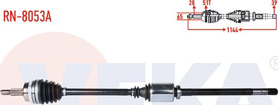 Veka RN-8053A - Vetoakseli inparts.fi