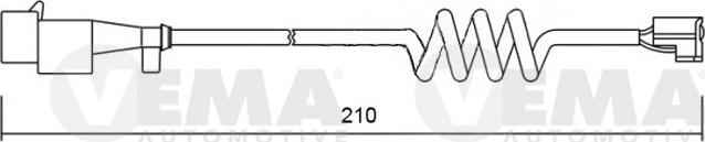 VEMA 117501 - Kulumisenilmaisin, jarrupala inparts.fi