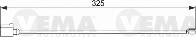 VEMA 117521 - Kulumisenilmaisin, jarrupala inparts.fi