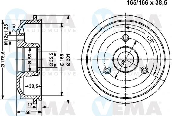 VEMA 800842 - Jarrurumpu inparts.fi