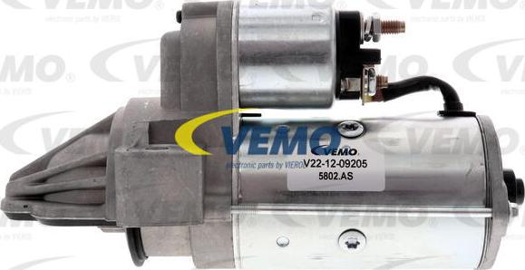 Vemo V22-12-09205 - Käynnistinmoottori inparts.fi