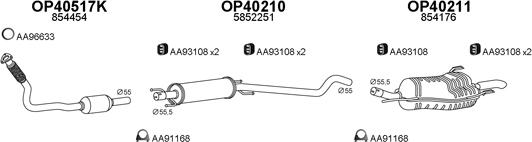 Veneporte 400587 - Pakoputkisto inparts.fi