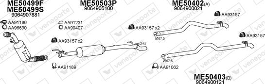 Veneporte 500394 - Pakoputkisto inparts.fi