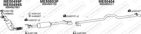 Veneporte 500395 - Pakoputkisto inparts.fi