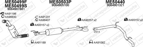 Veneporte 500397 - Pakoputkisto inparts.fi