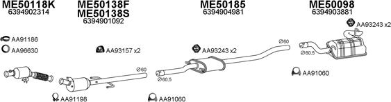 Veneporte 500387 - Pakoputkisto inparts.fi