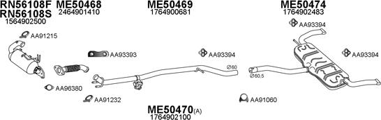 Veneporte 500373 - Pakoputkisto inparts.fi