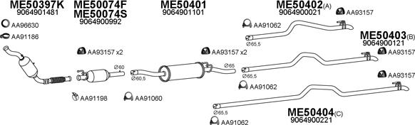 Veneporte 500271 - Pakoputkisto inparts.fi