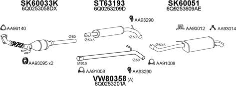 Veneporte 600073 - Pakoputkisto inparts.fi