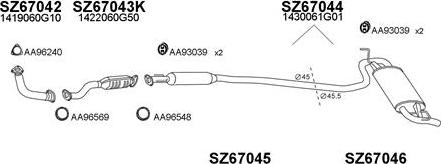 Veneporte 670003 - Pakoputkisto inparts.fi