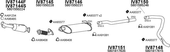 Veneporte 870063 - Pakoputkisto inparts.fi