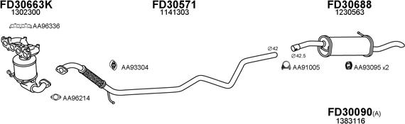 Veneporte 300079 - Pakoputkisto inparts.fi