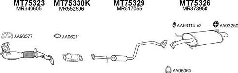 Veneporte 750035 - Pakoputkisto inparts.fi