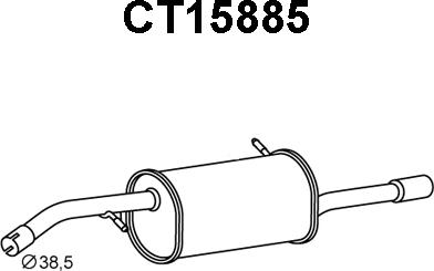 Veneporte CT15885 - Takaäänenvaimentaja inparts.fi