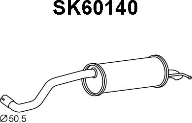 Veneporte SK60140 - Takaäänenvaimentaja inparts.fi