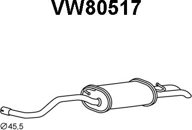Veneporte VW80517 - Takaäänenvaimentaja inparts.fi