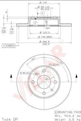 Villar 628.0283 - Jarrulevy inparts.fi