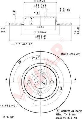 Villar 628.2068 - Jarrulevy inparts.fi