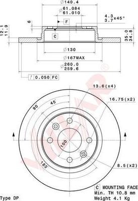 Villar 628.2089 - Jarrulevy inparts.fi